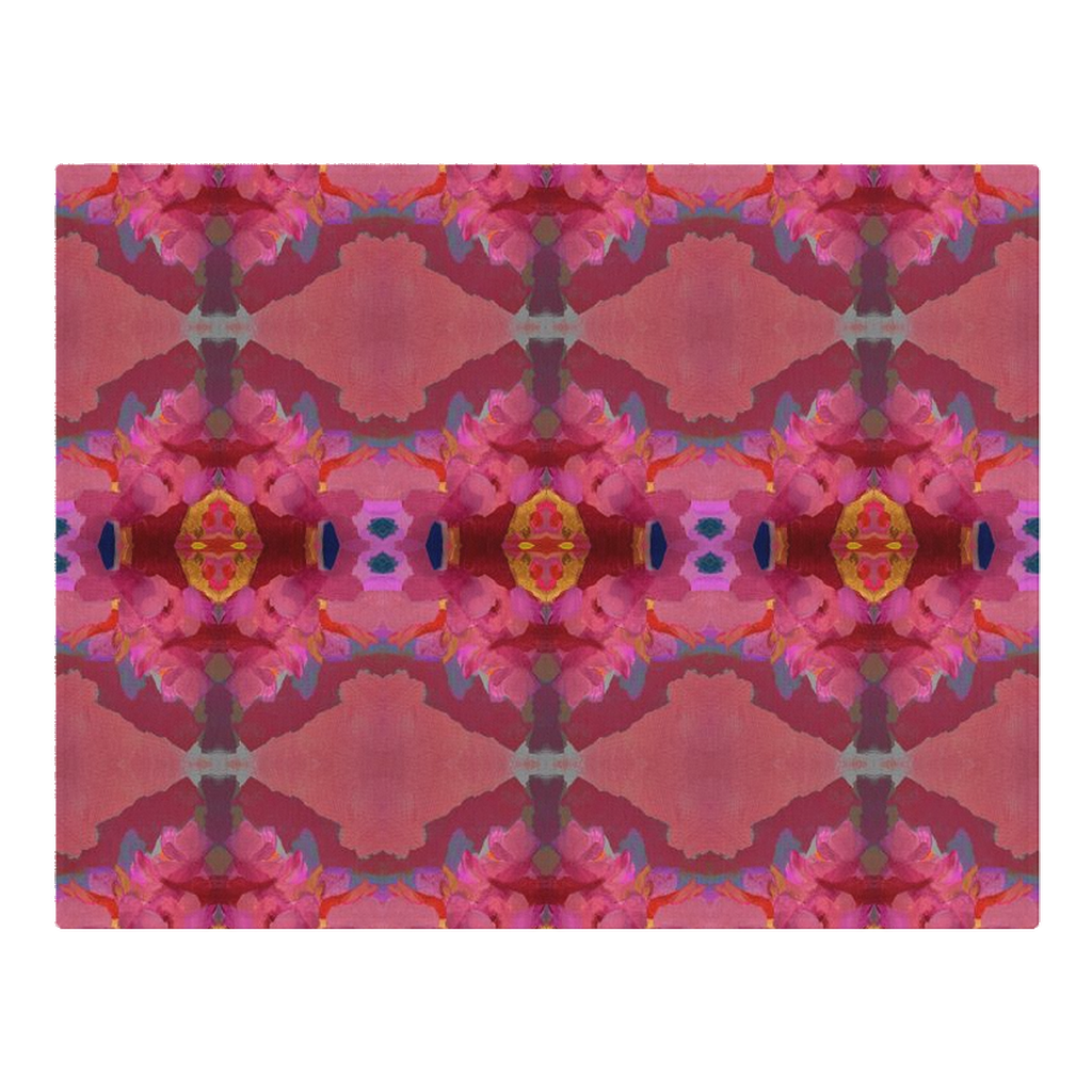 Woven Placemats - Queensberry Design - Color: Ruby/Red