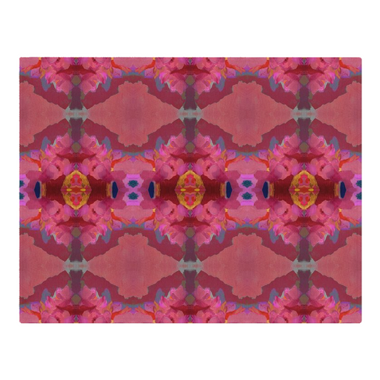 Woven Placemats - Queensberry Design - Color: Ruby/Red