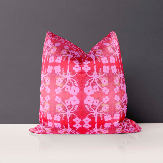 22"x22" Velveteen Pillow - Calypso Design