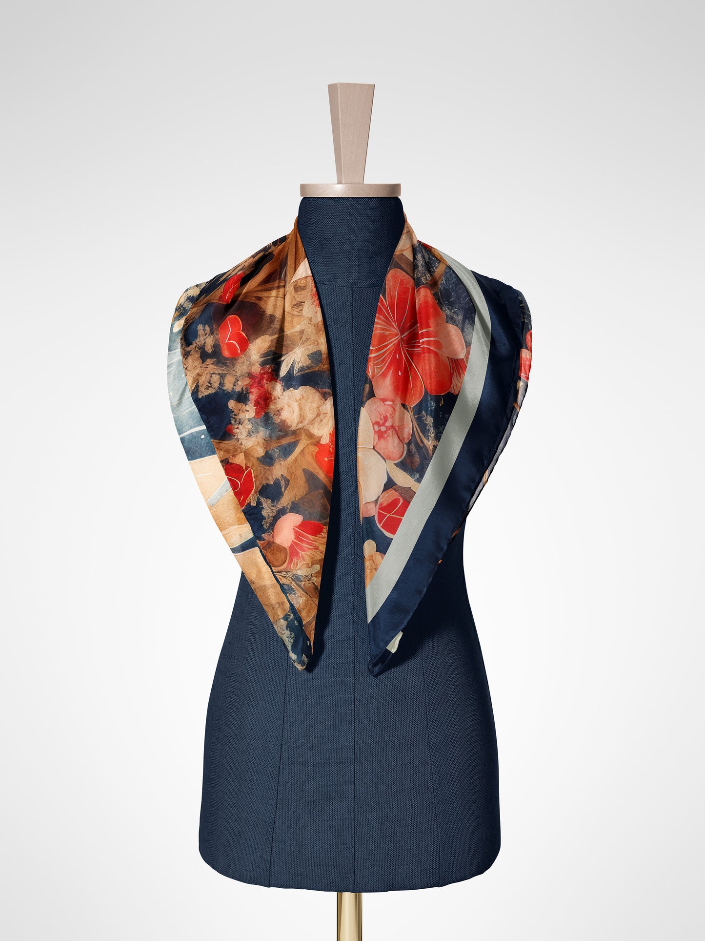 Silk Scarf_Koi-Pond-Design