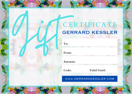 GERRARD KESSLER Gift Certificate