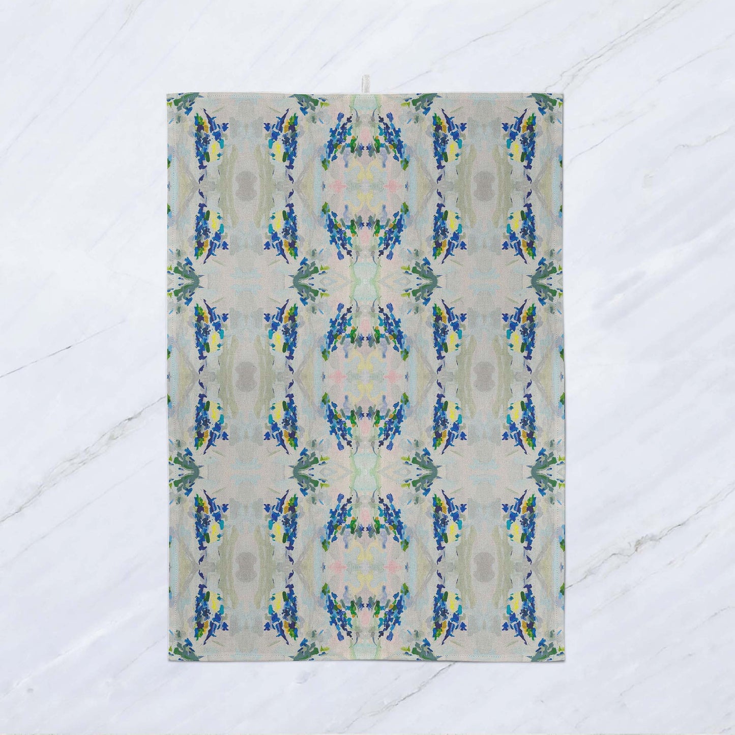 Tea Towel - Iris Blue Design