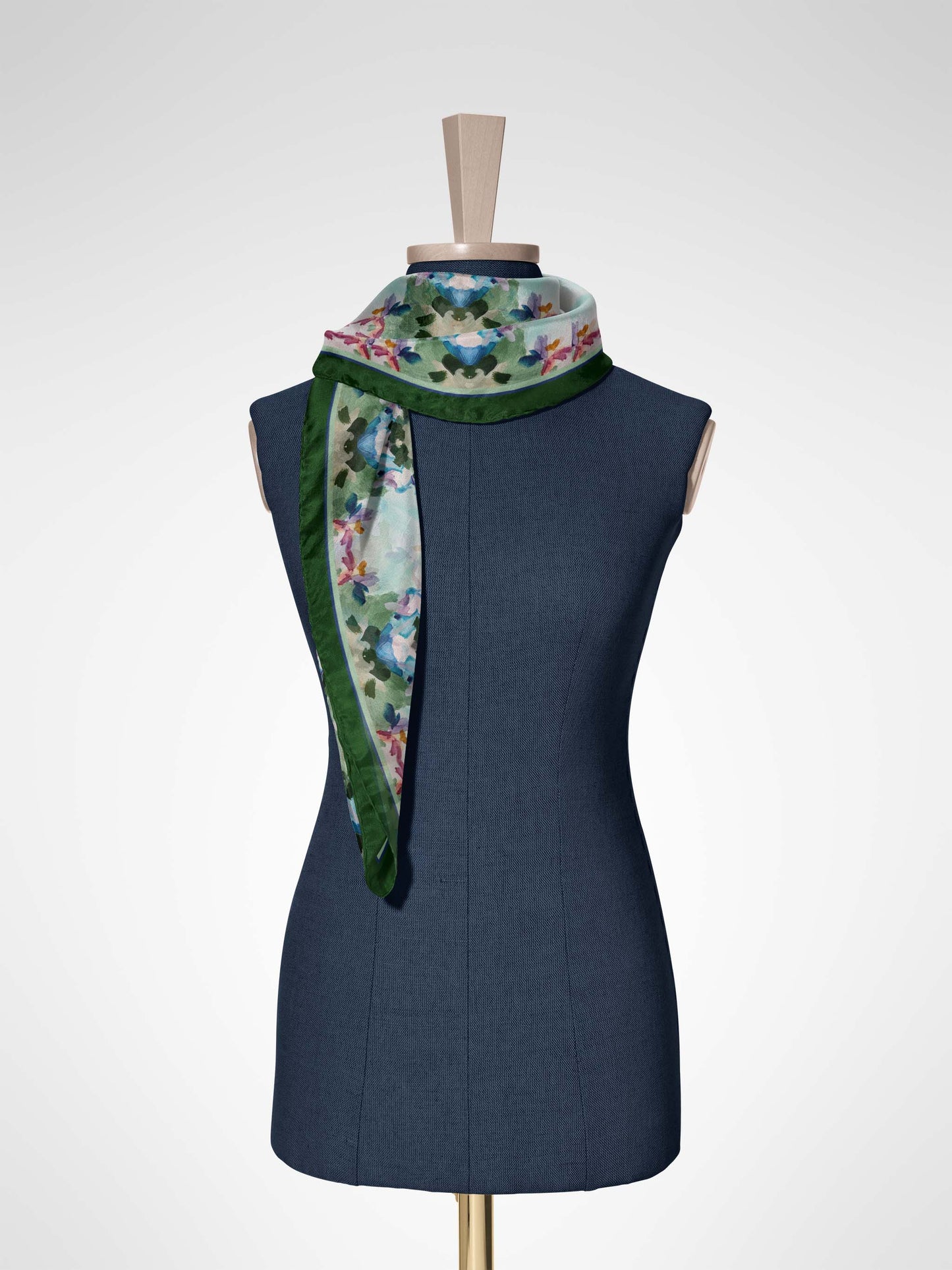 Silk Scarf - Jade Design