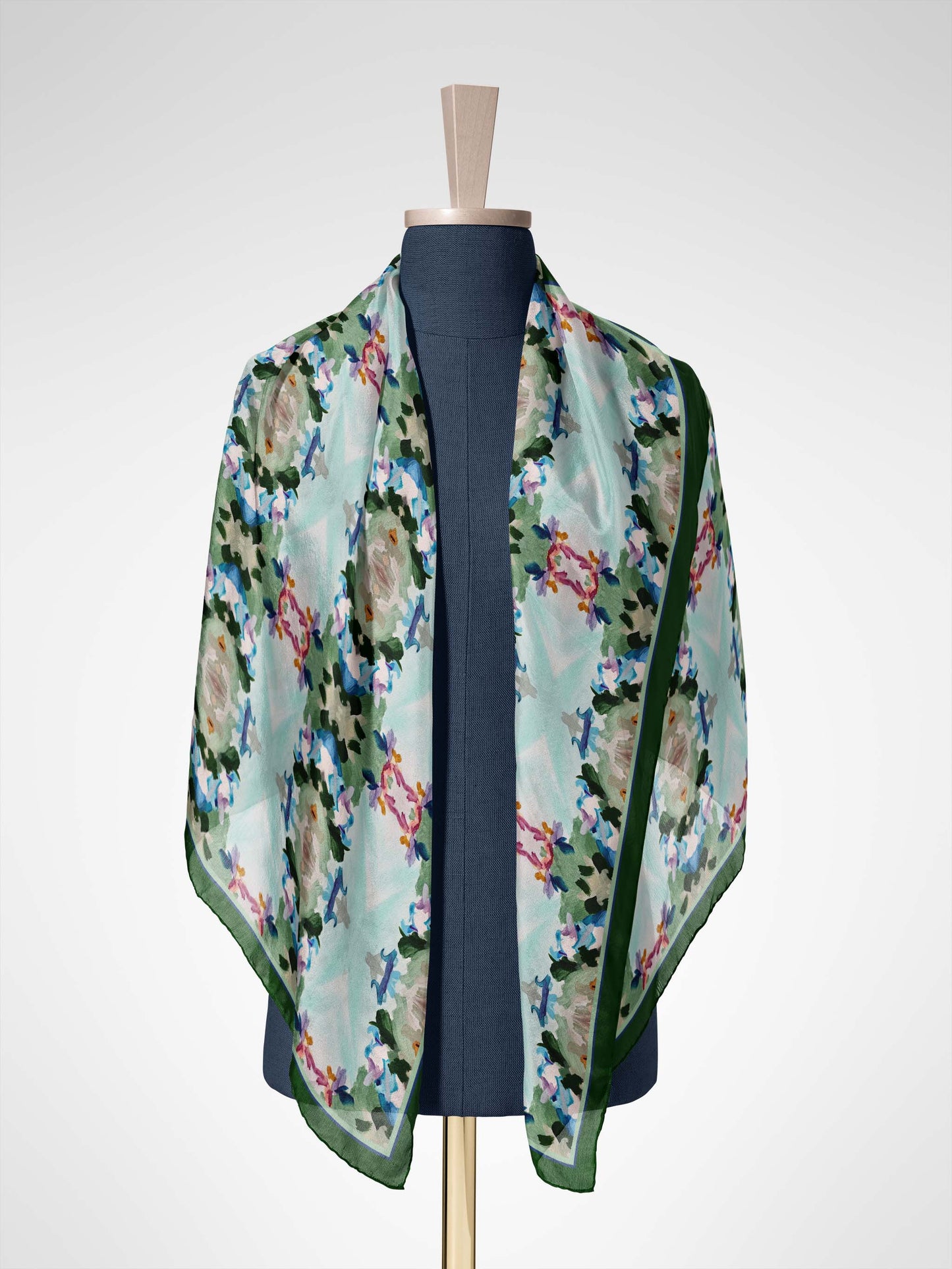 Silk Scarf - Jade Design