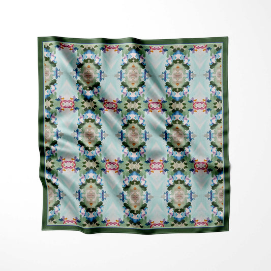 Silk Scarf - Jade Design