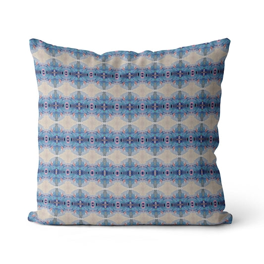 22"x22" Cotton/Linen Pillow - Queensberry Mini Blue