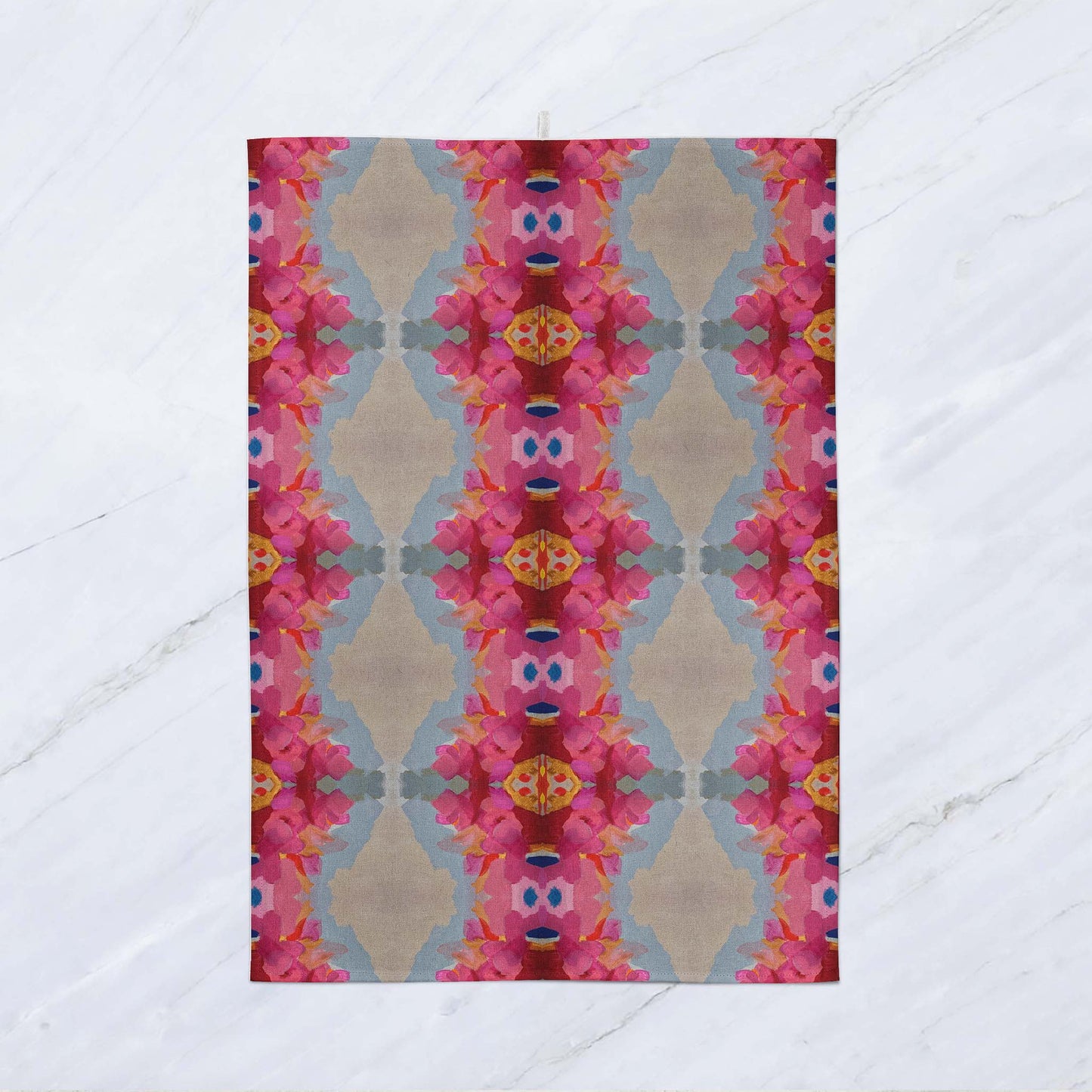 Tea Towel - Queensberry Design -Color: RubyTaupe