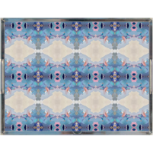 Acrylic Trays - Queensberry Mini Design 2 - Color: Blue