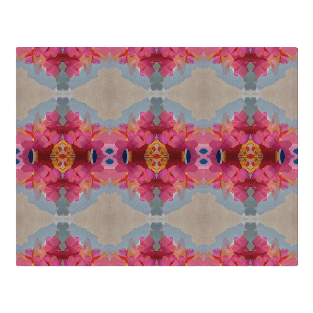 Woven Placemats - Queensberry Design - Color: Ruby/Taupe