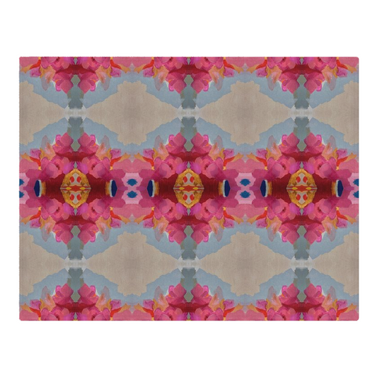 Woven Placemats - Queensberry Design - Color: Ruby/Taupe