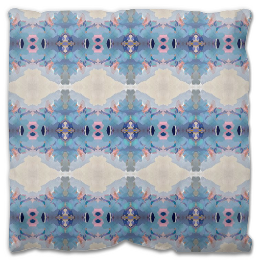 Outdoor Pillows - Mini Queensberry Design - Color: Blue