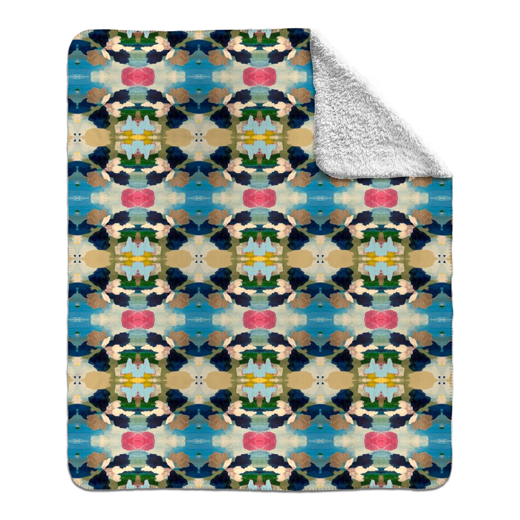 Fleece Sherpa Throw Blankets - Yuzu Design