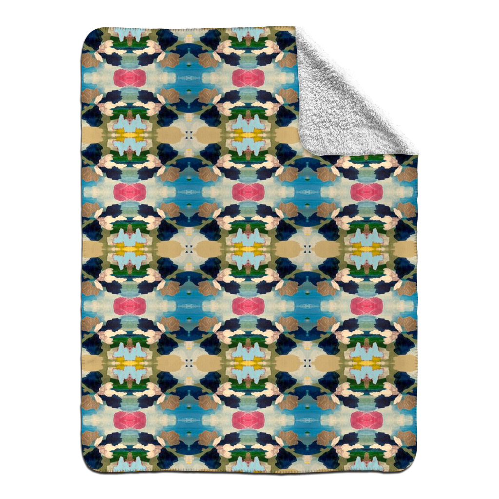 Fleece Sherpa Throw Blankets - Yuzu Design