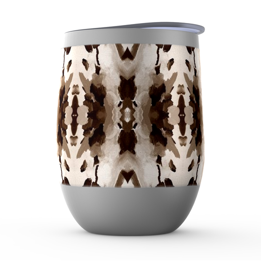 Stemless Wine Tumblers - Amari Design - Color: Sepia