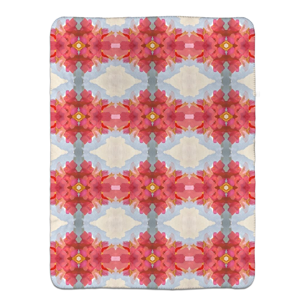 Fleece Sherpa Blankets - Spritz Design - Color: Watermelon