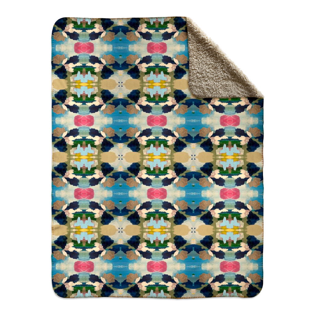 Fleece Sherpa Throw Blankets - Yuzu Design