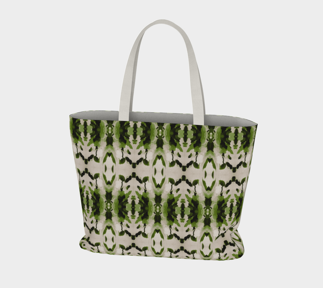 Market Tote -Amari Design - Color: Green