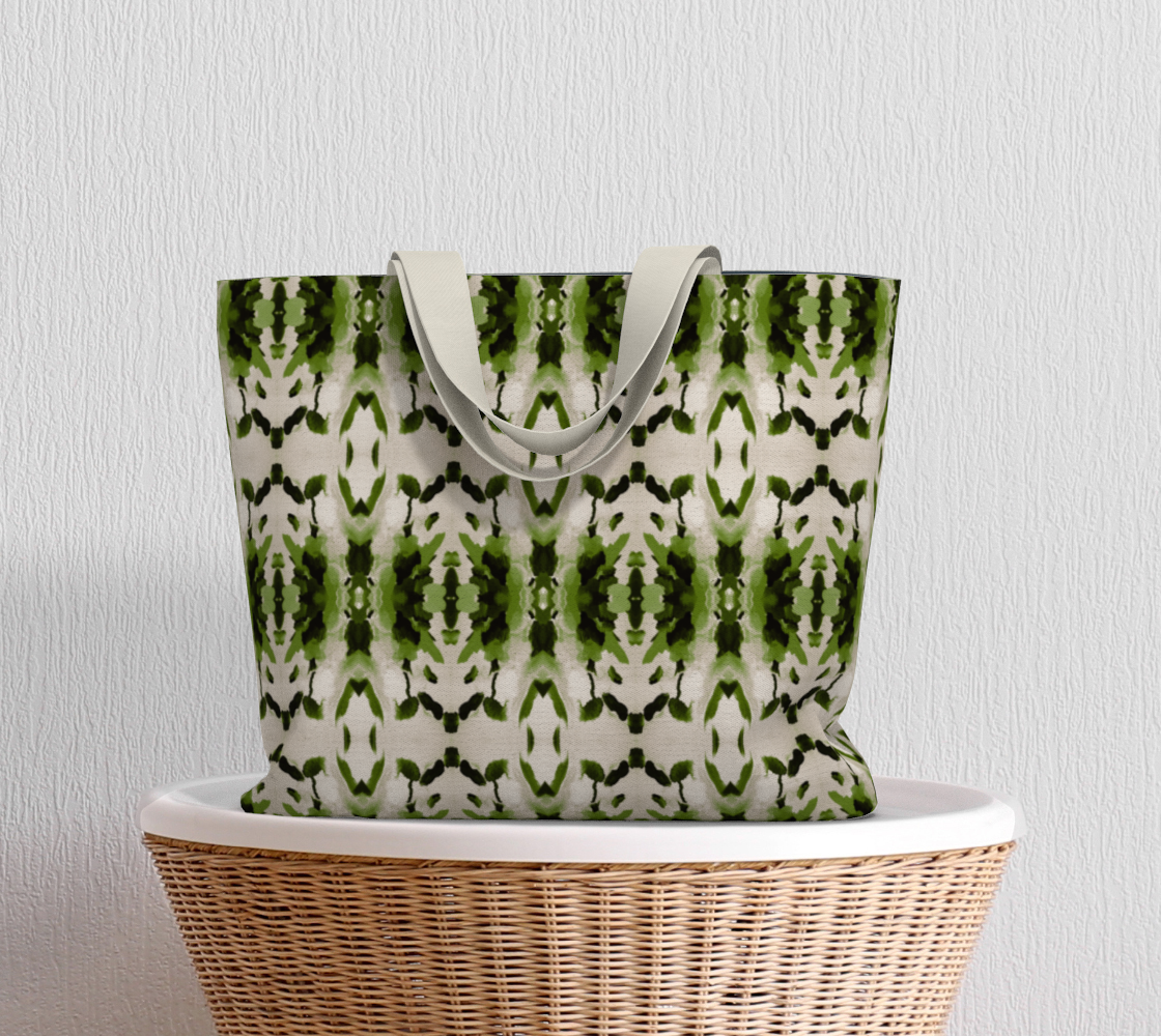 Market Tote -Amari Design - Color: Green