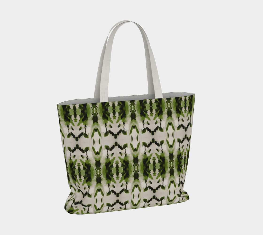 Market Tote -Amari Design - Color: Green